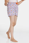 Zivame Girls Looney Tunes Knit Cotton Shorts - Lilac Breeze — thumbnail 3